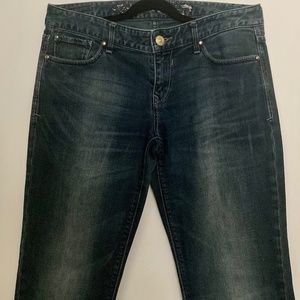 Express Vintage Low Rise Flare Jeans / Size 8